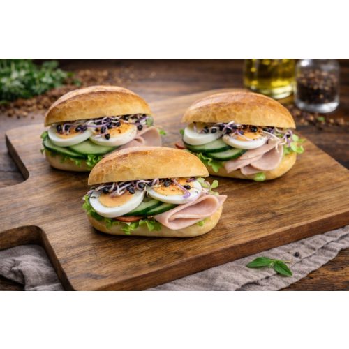 Mini ciabatta sonkás-tojásos