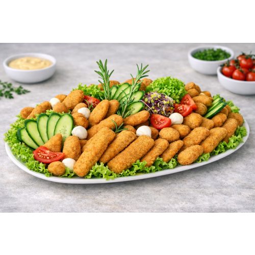 Rántott sajt tál /6adag/