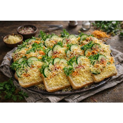 Sajtos party szendvics 