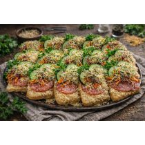 Szalámis-Sajtos party szendvics