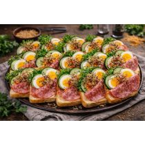 Tojásos-Szalámis party szendvics