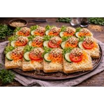 Vegetáriánus party szendvics