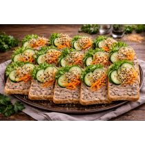 Padlizsánkrémes party szendvics